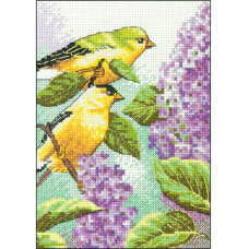 65153 Щегол и сирень (Goldfinch and Lilacs)