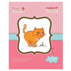 6088 Набор для вышивания счетным крестом 'Матренин Посад' 'Кошечка', 13*12,5 см