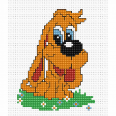 B088 Моя первая вышивка. Щенок