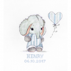 B1134 Набор для вышивания 'Baby boy' 14*16,5 см, Luca-S